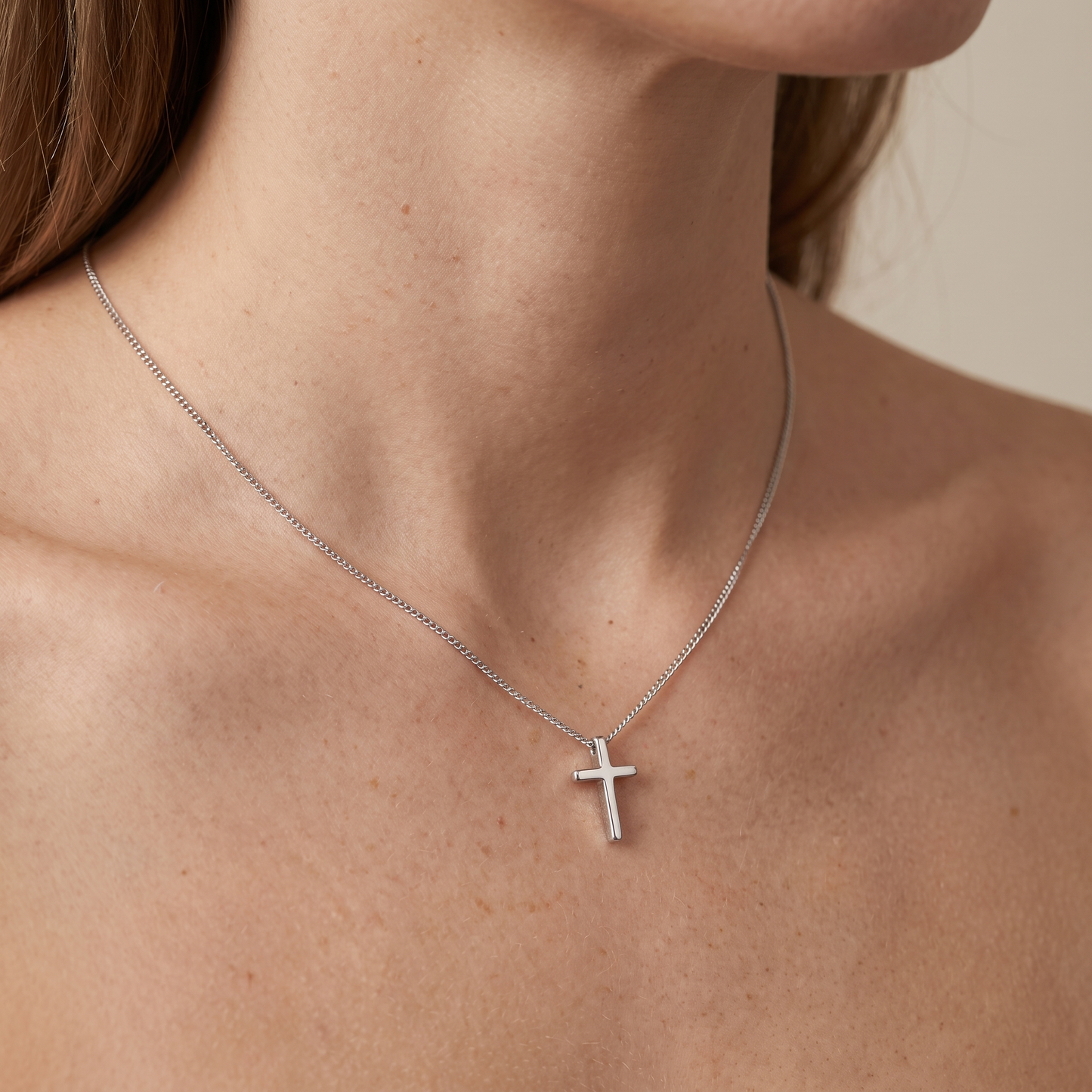 925 Sterling Silver Classic Cross Necklace Timeless Faith Pendant