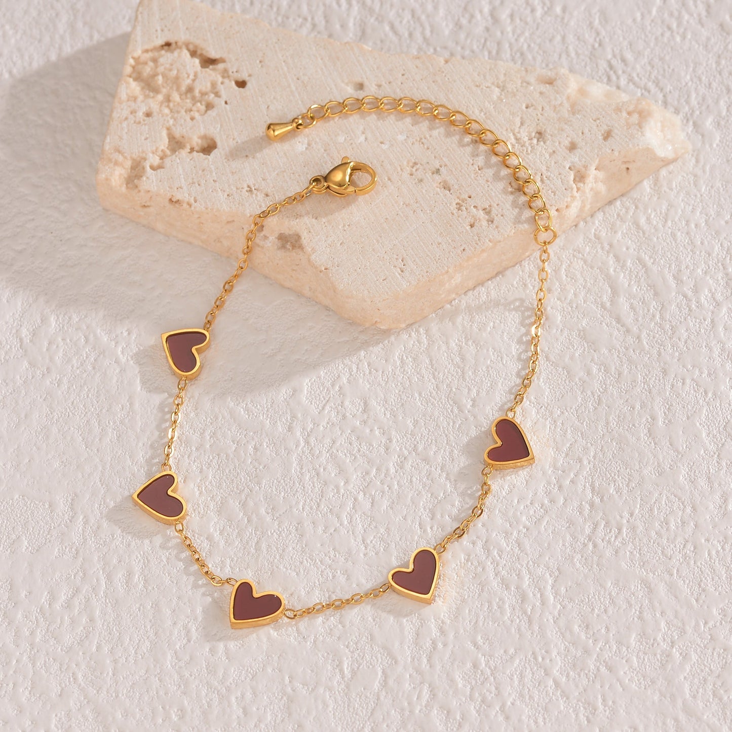 Ins Love Armband – Edelstahl Tropfendes Herz Armband