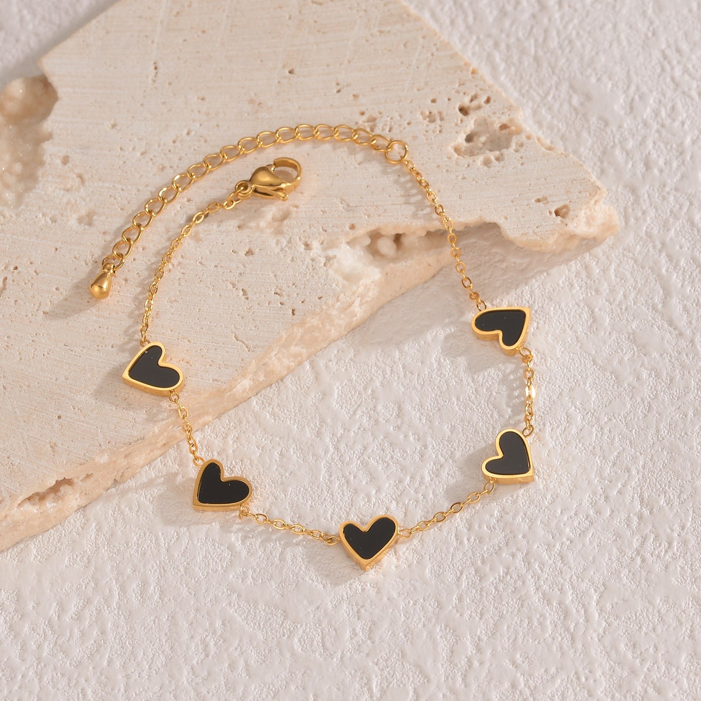 Ins Love Armband – Edelstahl Tropfendes Herz Armband
