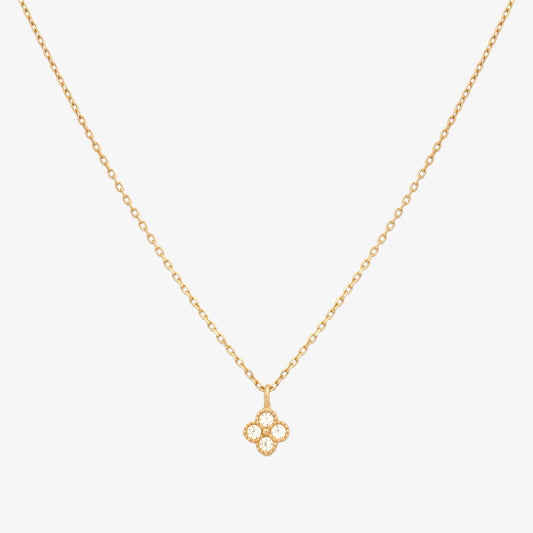 Clover cubic pendant necklace