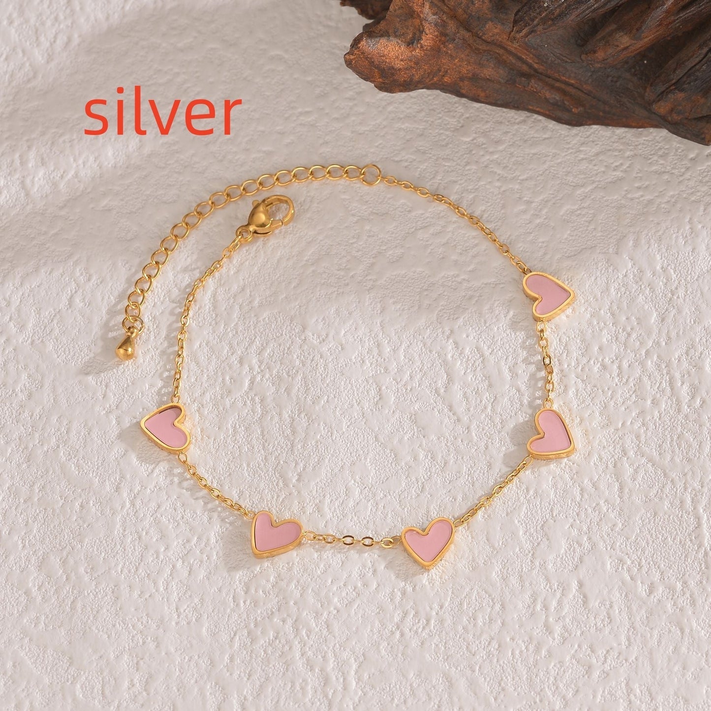 Ins Love Armband – Edelstahl Tropfendes Herz Armband
