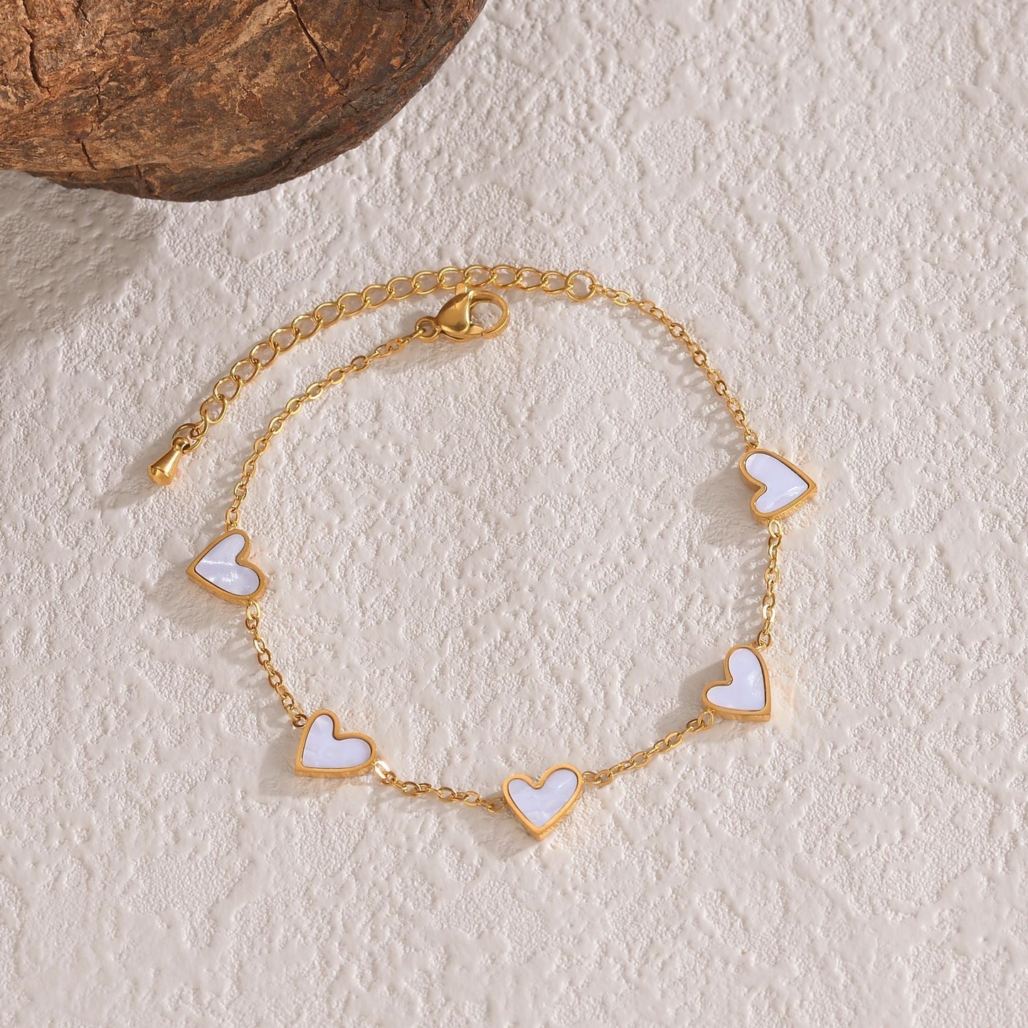 Ins Love Armband – Edelstahl Tropfendes Herz Armband