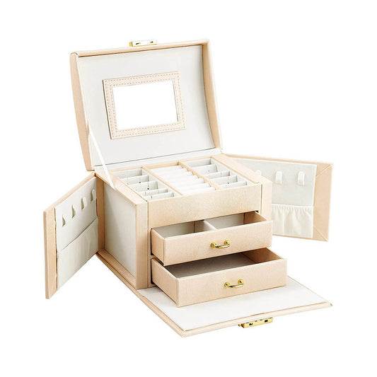Elegant Champagne Jewelry Bag